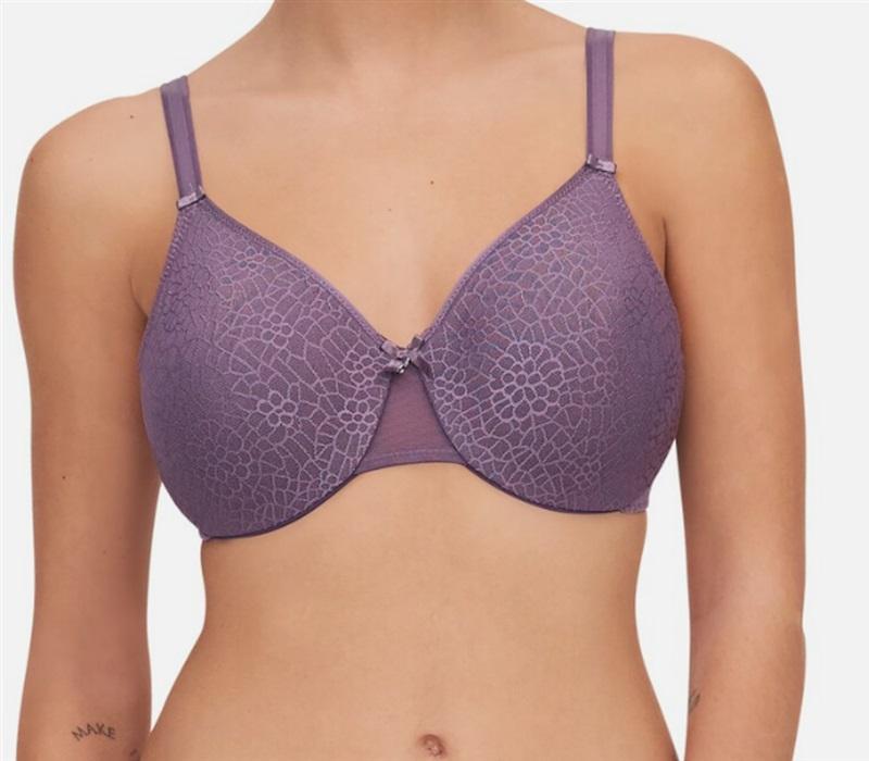 NWT Chantelle C Magnifique Seamless Underwire Bra Purple 34D 1891 114241