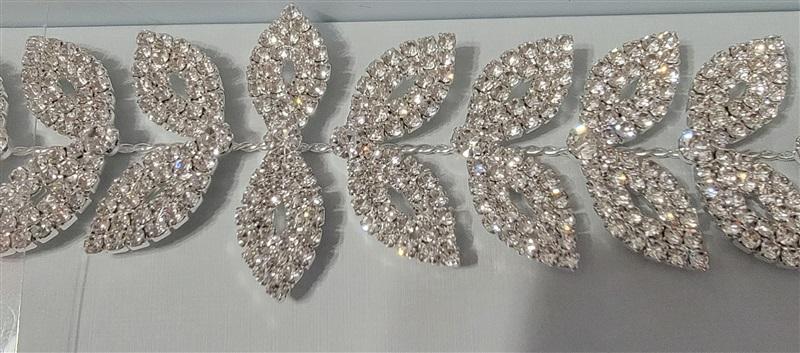 NWT Borrowed & Blue Laurel Leaf Rhinestone Brides Belt 114268
