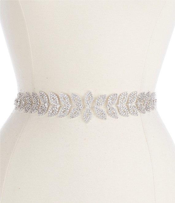 NWT Borrowed & Blue Laurel Leaf Rhinestone Brides Belt 114268