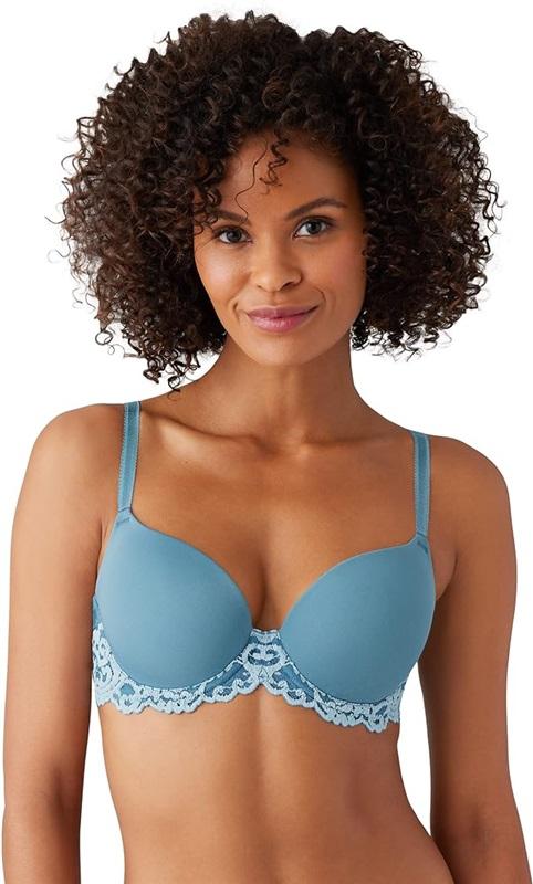 NWT Wacoal 34DDD Instant Icon Contour Bra 853322 blue 114281