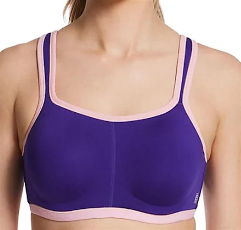 NWT Natori Yogi 32DDD Yoga Sports Bra Purple 731050 114289