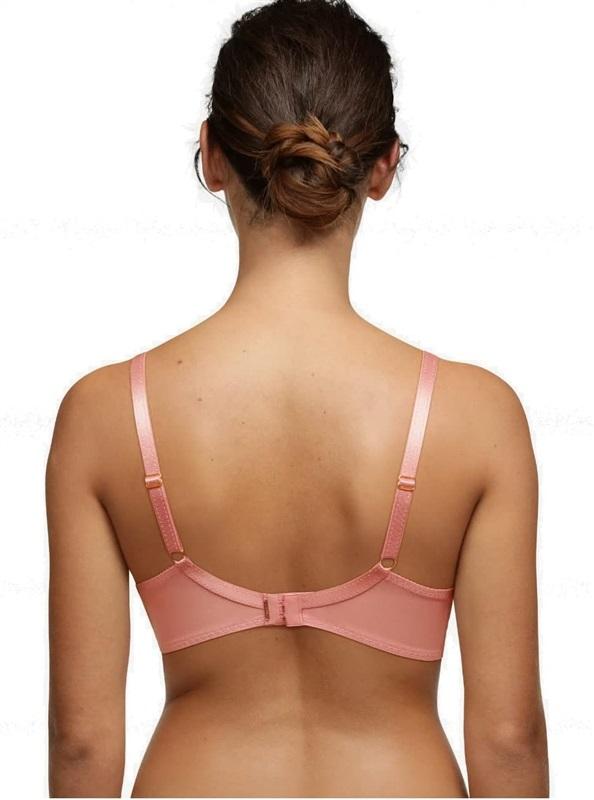 NWT Chantelle 36D Rive Gauche 3 Part Cup Bra 3281 Pink 114316