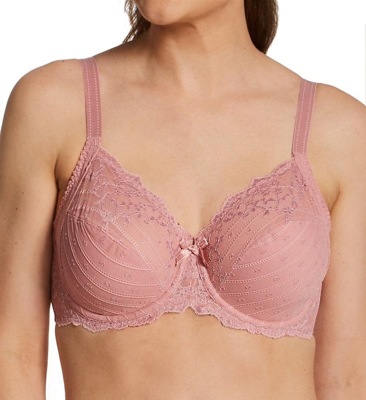 NWT Chantelle 36D Rive Gauche 3 Part Cup Bra 3281 Pink 114316