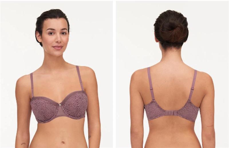 NWT Chantelle 36DDD C Jolie Demi Bra 13B5 Purple 114333