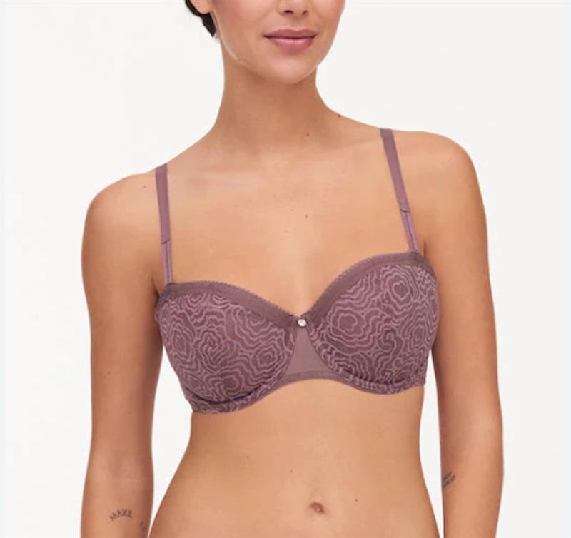 NWT Chantelle 36DDD C Jolie Demi Bra 13B5 Purple 114333