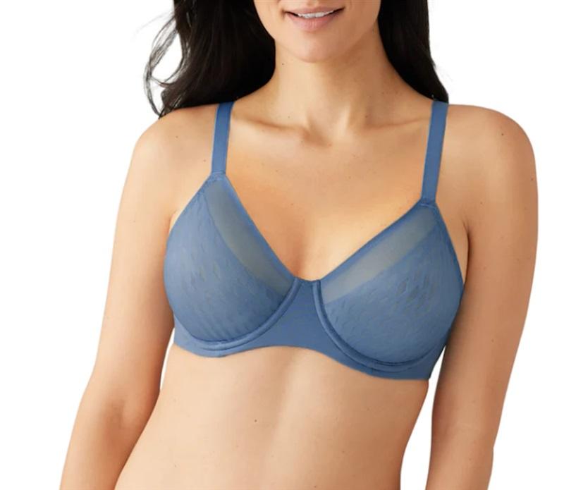 NWT Wacoal 40D Elevated Allure Full Figure Underwire Bra 855336 Blue 114335