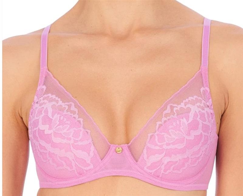NWT Natori 34DD Flora Contour Lace Underwire Bra 721150 Violet 114402