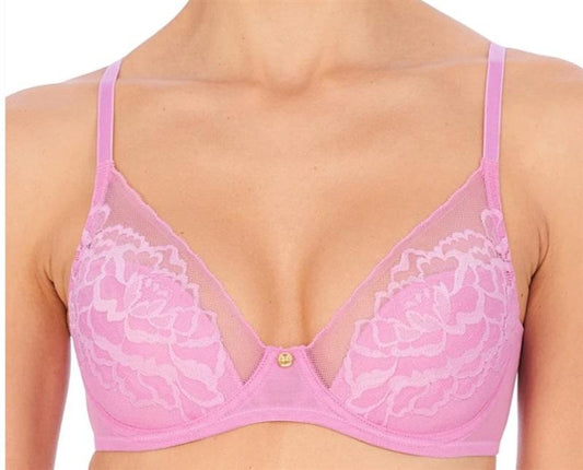 NWT Natori 34DD Flora Contour Lace Underwire Bra 721150 Violet 114402