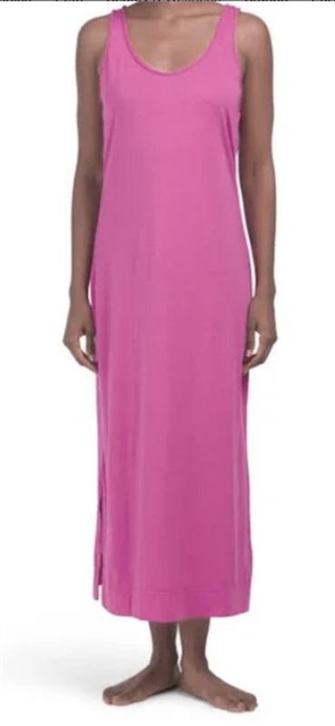 NWOT Michael Stars M Cali Sleeveless Tank Dress Fuchsia Pink 114419