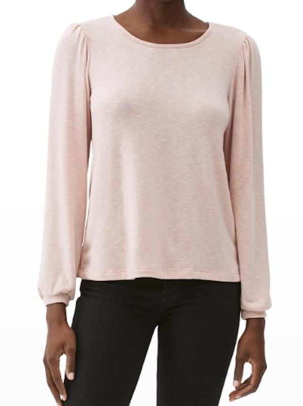NWOT Michael Stars Gianna Puff Sleeve Top Besso Pink 114423