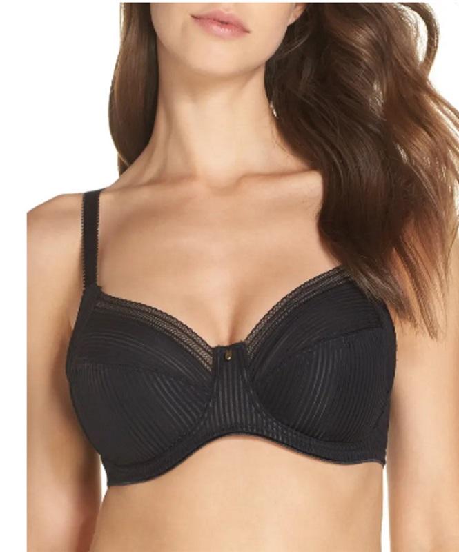 NWOT Fantasie 38H USA Fusion FL3091 Underwire Side Support Bra Black 114505
