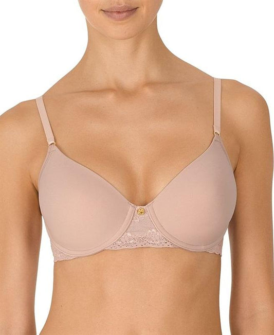 PO Natori 32B Bliss Comfort Contour Underwire Bra 721154 Taupe 114506