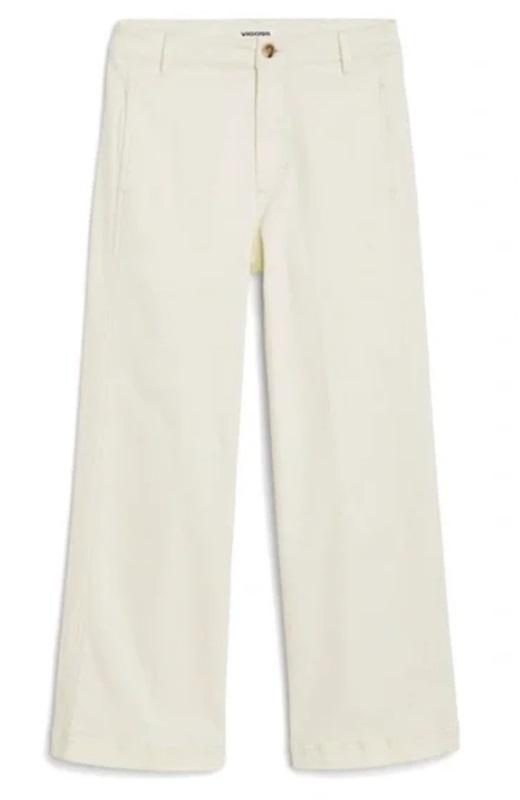NWT Vigoss 30 Jessie High Rise Wide Leg Trouser Pants Cream 114594
