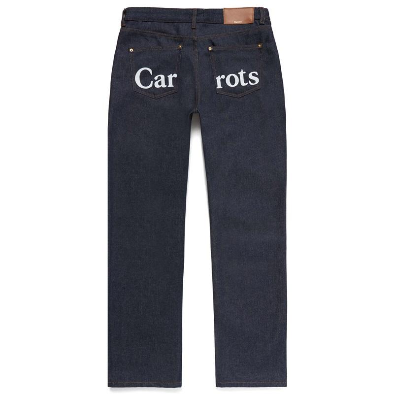 NWT Carrots Anwar Carrots 32 Wordmark Straight Leg Indigo Denim Jeans 114616