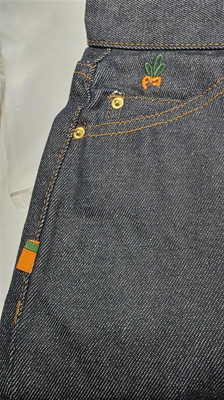 NWT Carrots Anwar Carrots 32 Wordmark Straight Leg Indigo Denim Jeans 114616