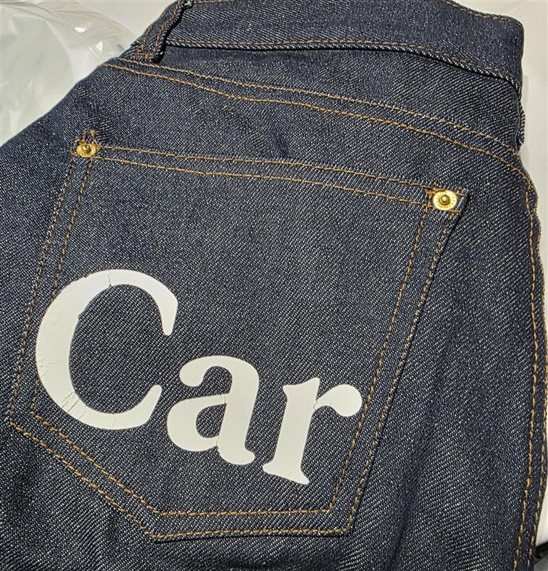 NWT Carrots Anwar Carrots 32 Wordmark Straight Leg Indigo Denim Jeans 114616