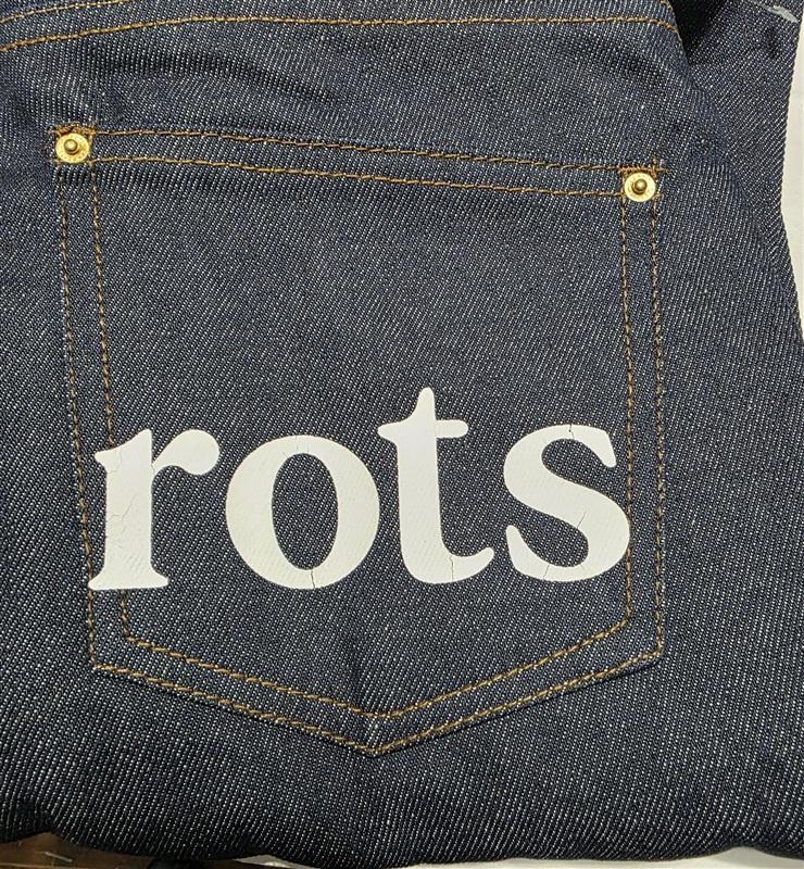 NWT Carrots Anwar Carrots 32 Wordmark Straight Leg Indigo Denim Jeans 114616
