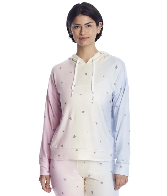 New PJ Salvage Melted Crayons Tie Dye Print Jersey Knit Lounge Top