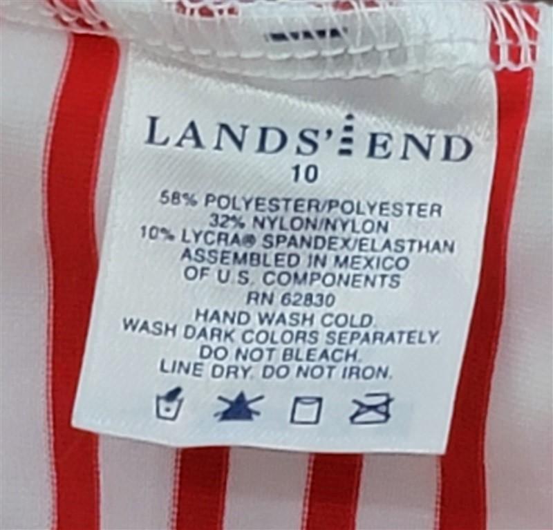 NWOT Lands End 6 Chlorine Resistant High Neck Tankini Swimsuit Top 114671