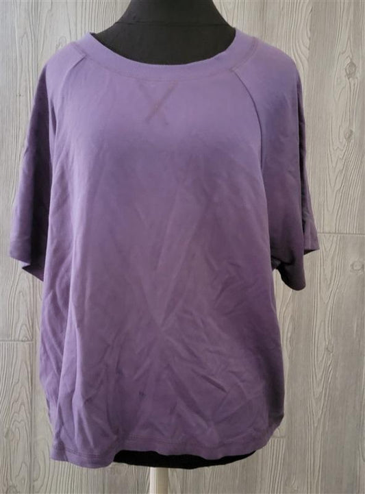 NWT Calme XXL Raglan Cropped Sweatshirt Shirt 114693