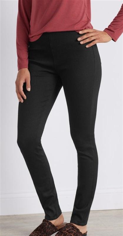 NWOT Soft Surroundings L The Ultimate High Rise Skinny Jeans Black 114738