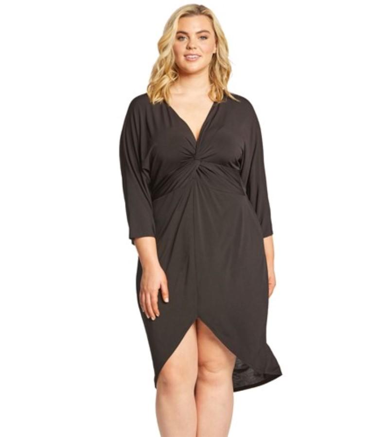 NWT La Blanca XL Undercover Cocoon Dress Black cover up 114741