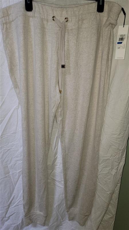 NWT Calvin Klein XL Lounge Jogger Cotton Pants Oatmeal 114775