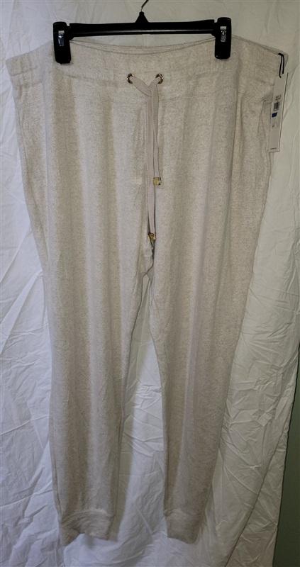 NWT Calvin Klein XL Lounge Jogger Cotton Pants Oatmeal 114775