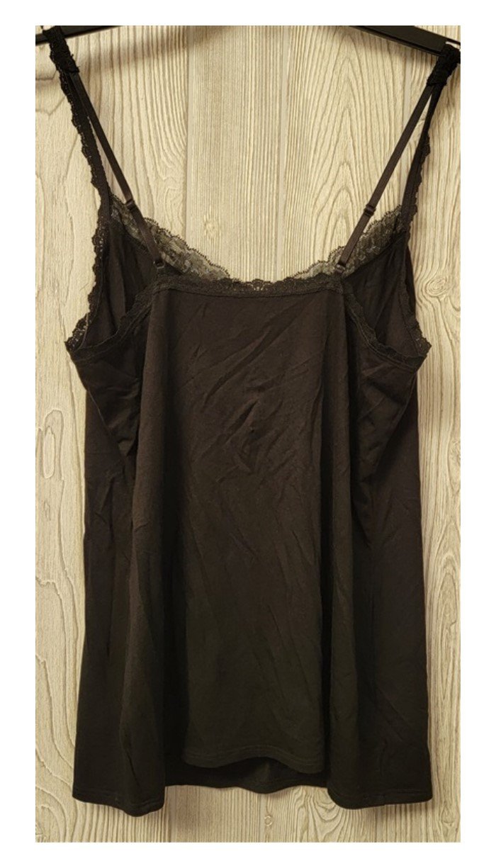 NWOT Hanky Panky S 636646S Modal Classic Silver Black Lace Trim Cami 114791