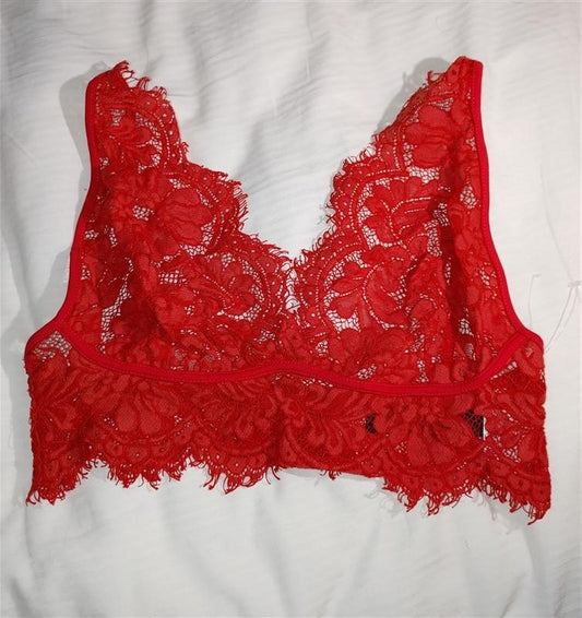 NWOT xRevolve House of Harlow Ian Red Lace Bralette SM 114845