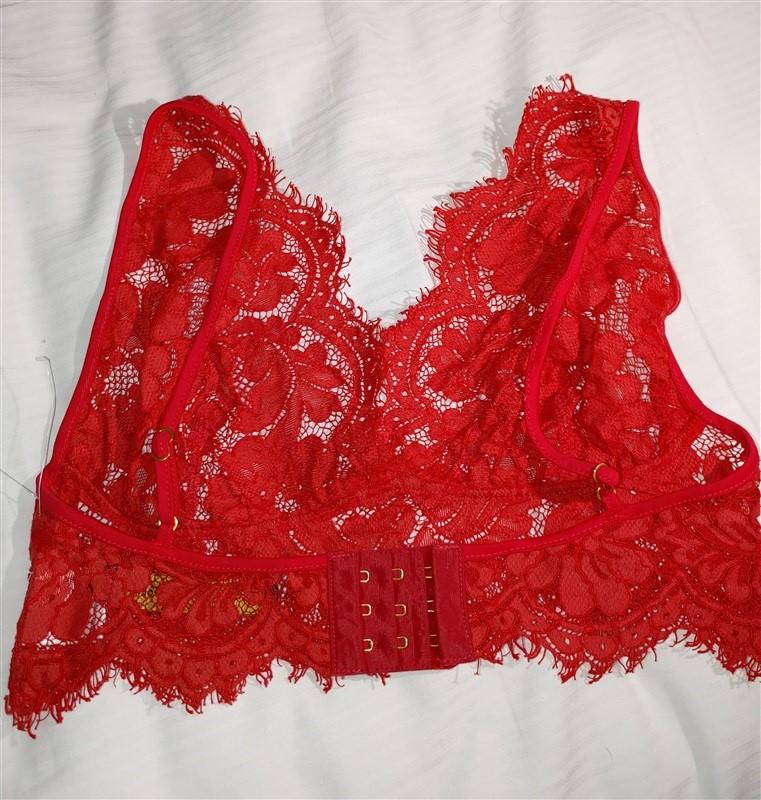 NWOT xRevolve House of Harlow Ian Red Lace Bralette SM 114845