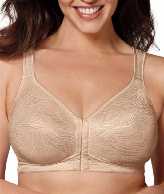 NWOT Playtex 38DD 18Hour Posture Boost Wirefree Front Close Bra E525 Beig 114858