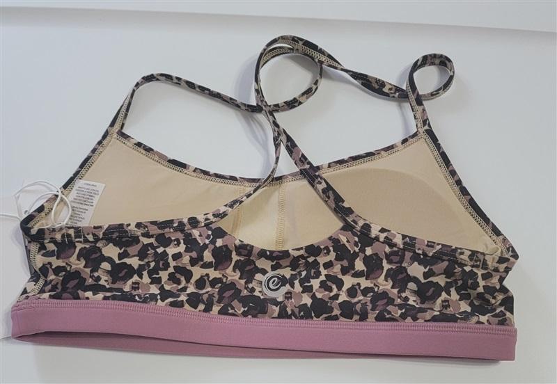 NWOT Calme Endurance Cross Back Sports Bra XL Cheetah 114860
