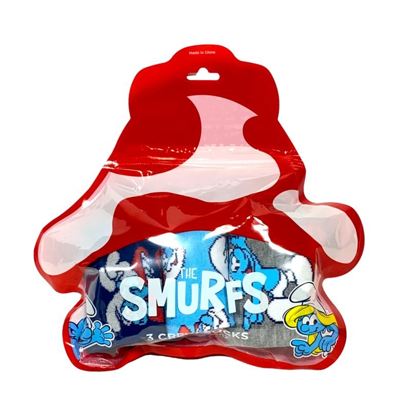 NWT The Smurfs Smurfette Papa Smurf 3 Pack Crew Socks 114873