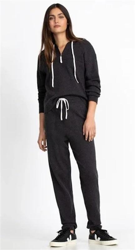 NWT Calme S Washable Cashmere Sporty Hoodie Sweater 114908