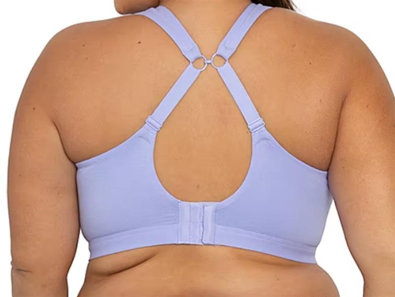NWOT Curvy Couture 3xl gray Cotton Wire Free Bra 114922