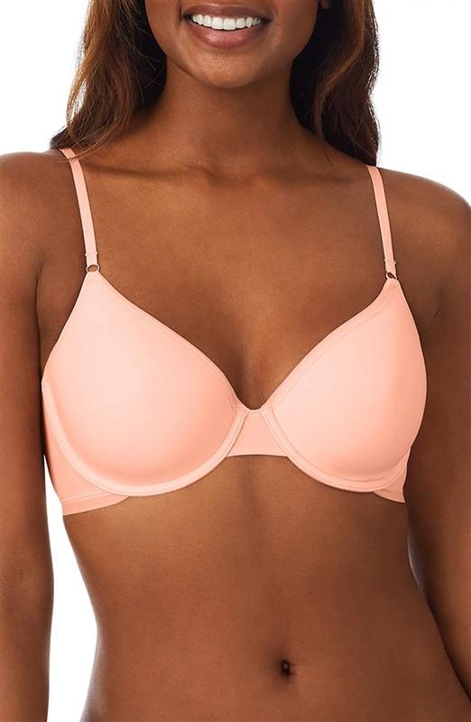 NWT OnGossamer 34DD Sleek Micro Push Up Bra Lace g9200 Peach 114935