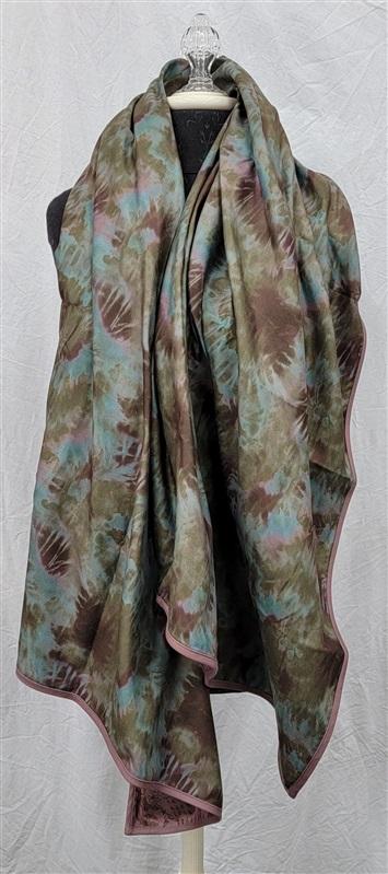 NWT Calme VIntage Floral Print Yoga Towel+ Bag 40x70 114957