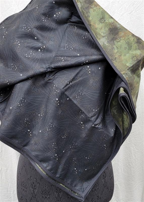 NWT Calme Astrology Space Camo Print Yoga Towel+ Bag 40x70 114958