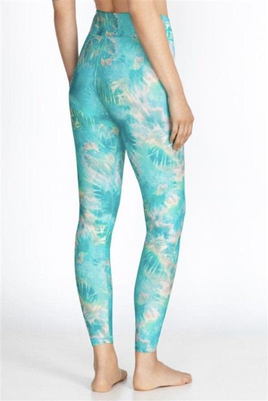 NWT Calme XS Aqua Keys Paddle Paint LEGGING 114980