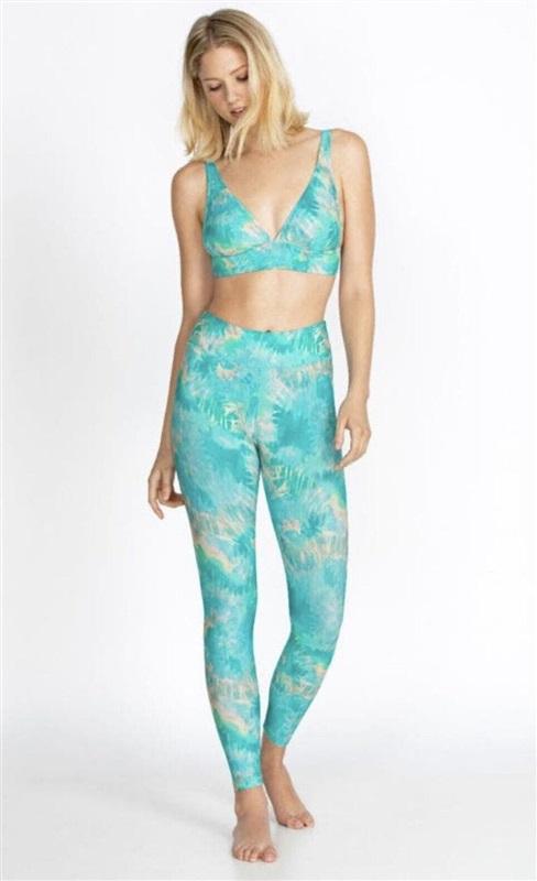 NWT Calme XS Aqua Keys Paddle Paint LEGGING 114980
