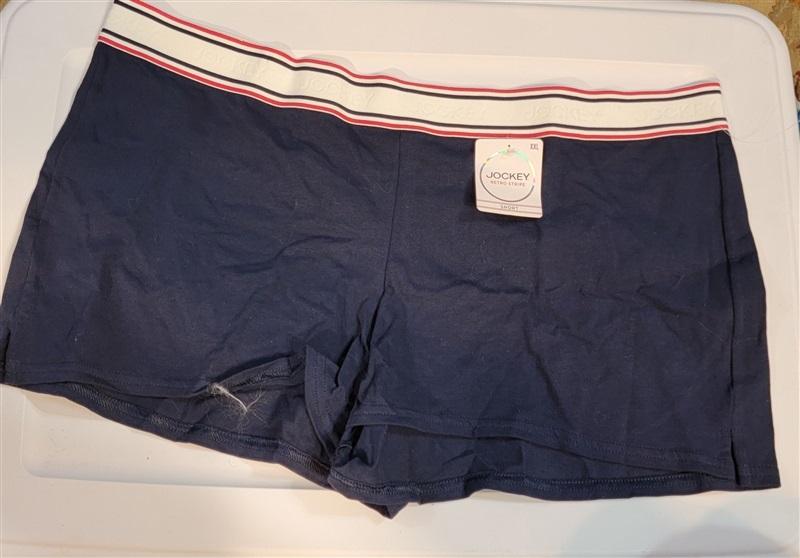 NWT Jockey XXL Retro Stripe Sleep Short Blue 115035