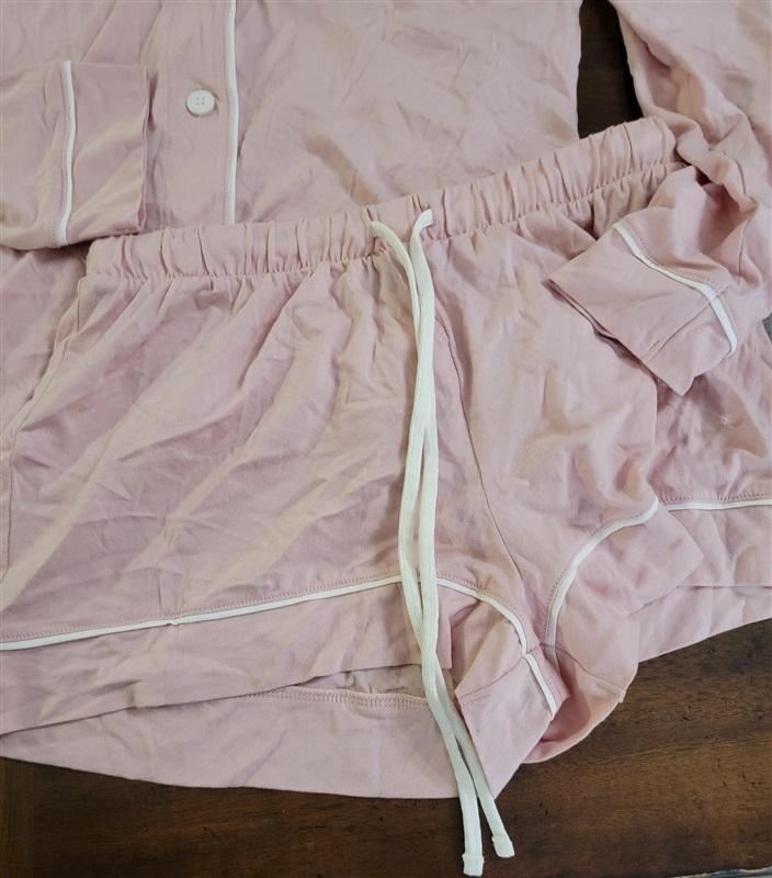 NWT Cosabella SM Pink Bella Short Sleeve Top & Boxer Shorts Pajama Set 115062