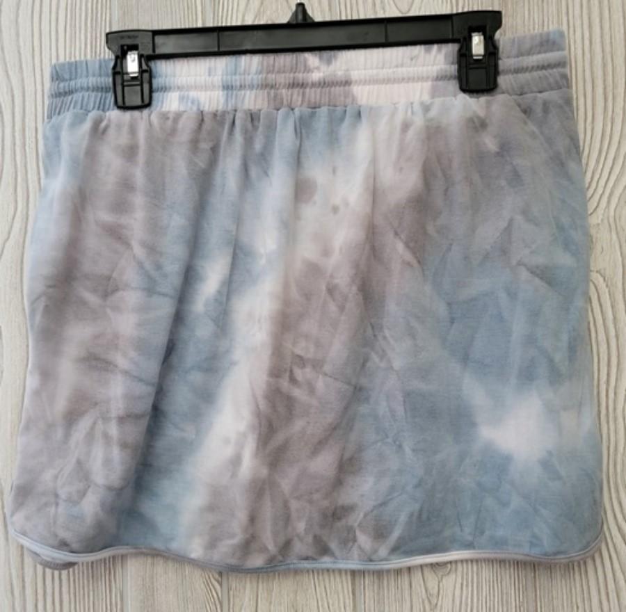 NWOT Calme S Commuter Short Skirt Tye Dye Blue 115105