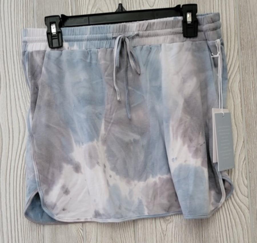 NWOT Calme S Commuter Short Skirt Tye Dye Blue 115105