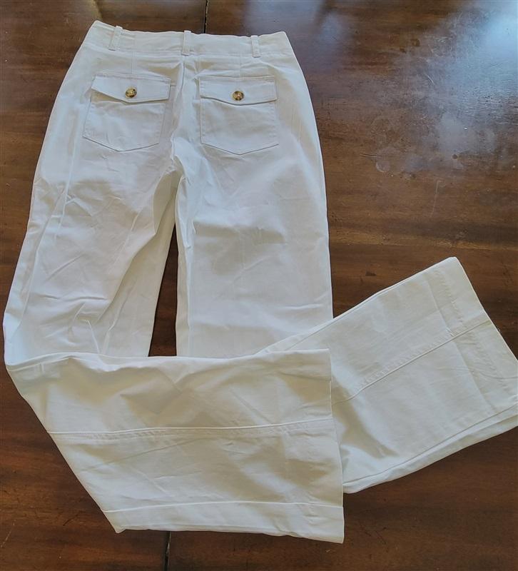NWOT Boston Proper 2 Chino Pocket Seamed Pants White 115142