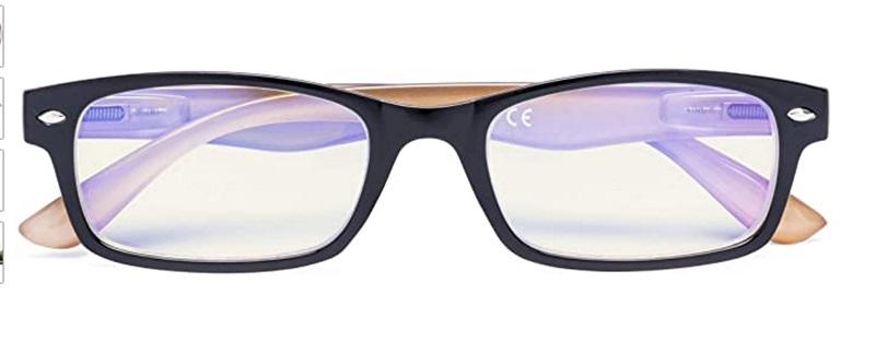 NWT Cess Blue Black Beige Rectangle Reading Glasses 2.0 115213