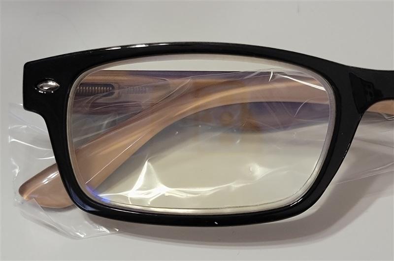 NWT Cess Blue Black Beige Rectangle Reading Glasses 2.0 115213
