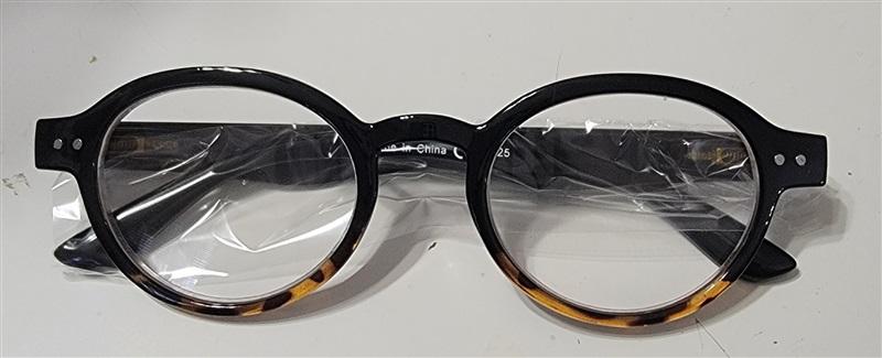 NWT EyeKepper Brown Ombre Tortoiseshell Round 1.25 Reading Glasses 115216