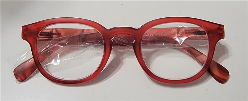 NWT CessBlue Red Sheer Round 1.50 Blue-light Reading Glasses Readers 115220